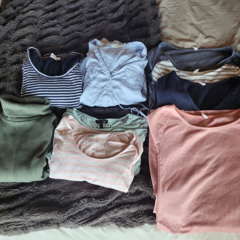 Pinkblush Women's Midi Dress Lot - Pink, Navy, Light Blue, Olive, Stripes